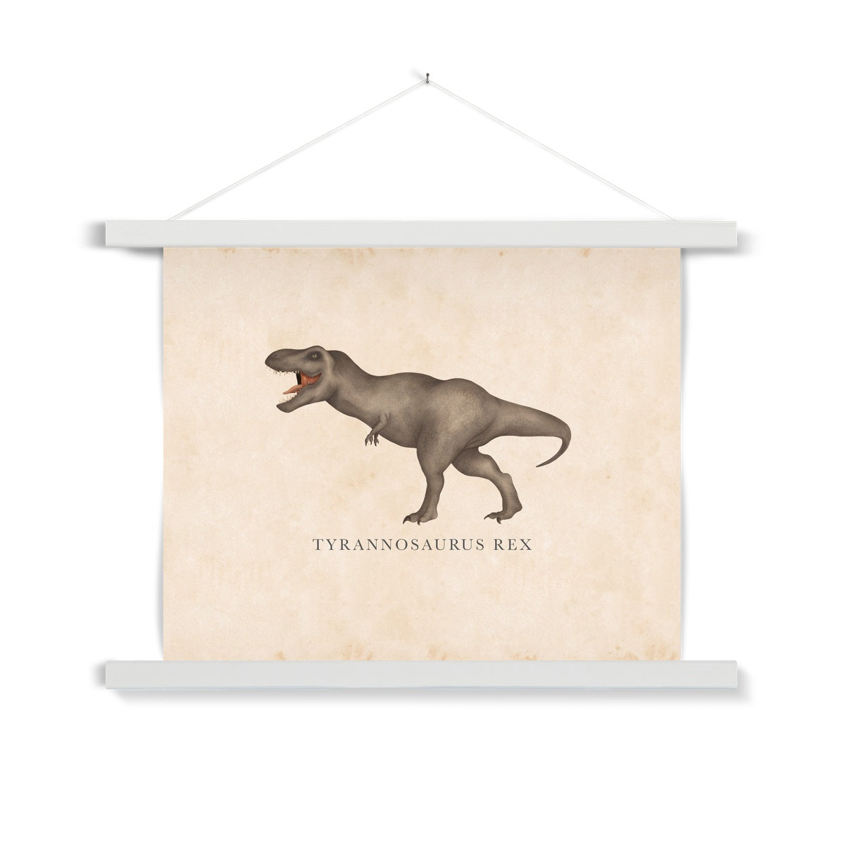 Vintage Tyrannosaurus-Rex Fine Art Print with Hanger