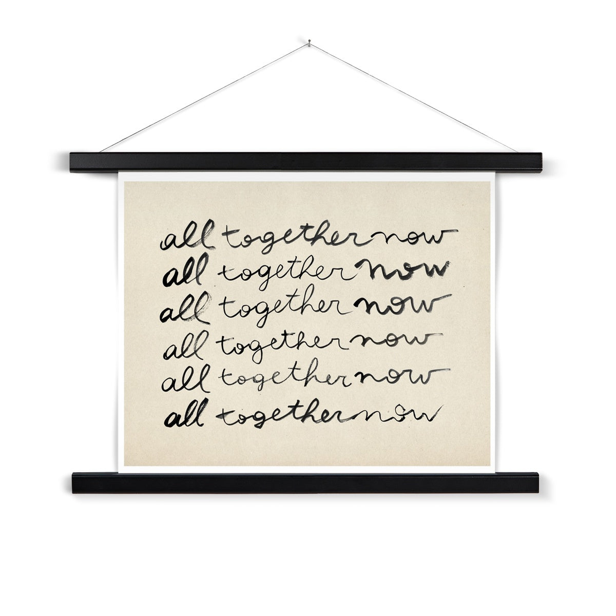 All Together Now Fine Art Print with Hanger