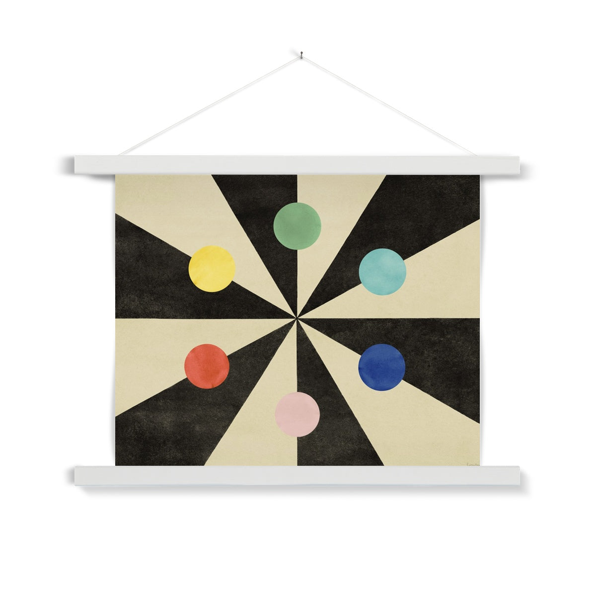 Benson's Colour Hexagon Fine Art Print with Hanger