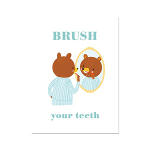 Brush Your Teeth Fine Art Print | Nora Aoyagi