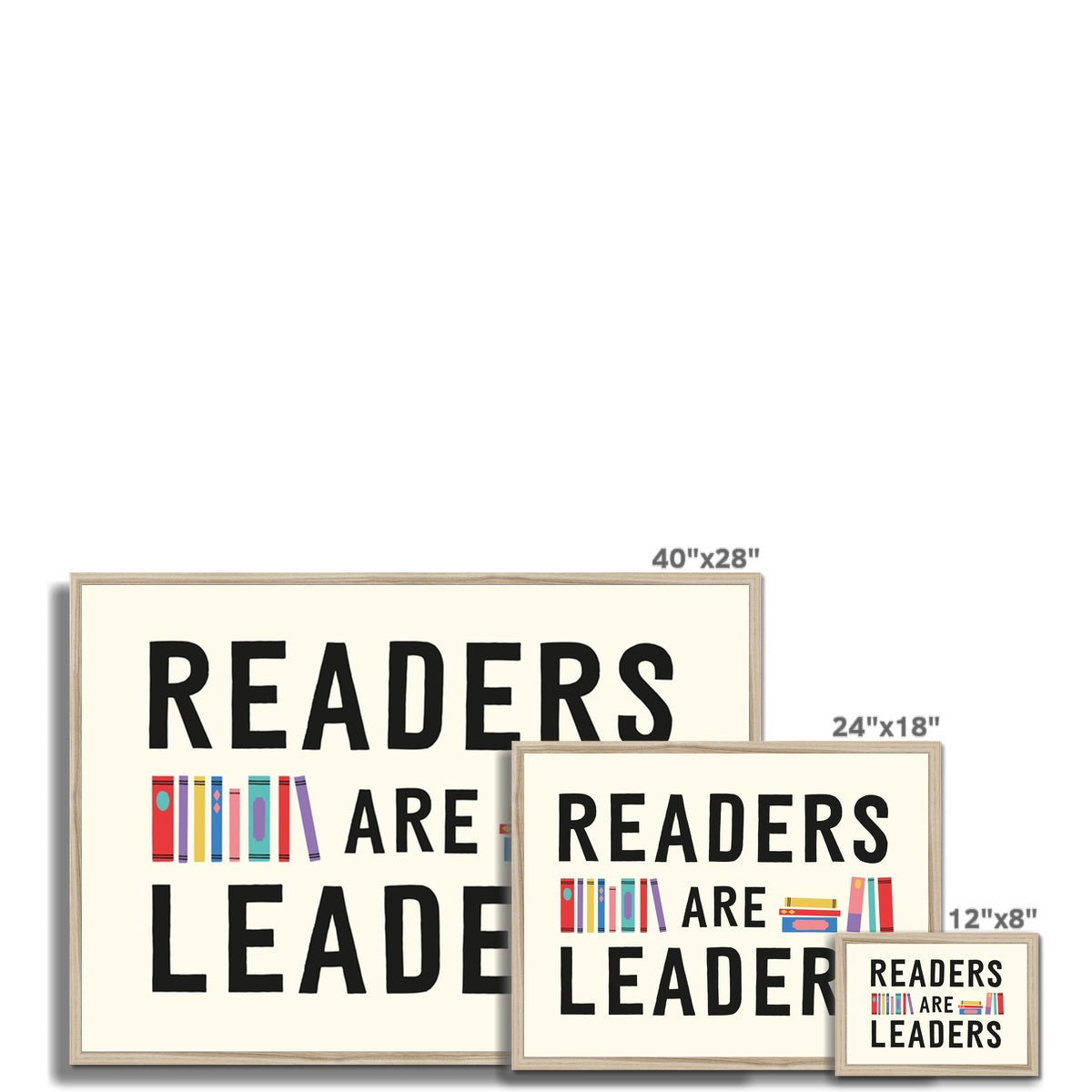 Readers Are Leaders Framed Fine Art Print