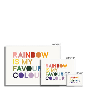 Rainbow is my Favourite Colour Framed Fine Art Print