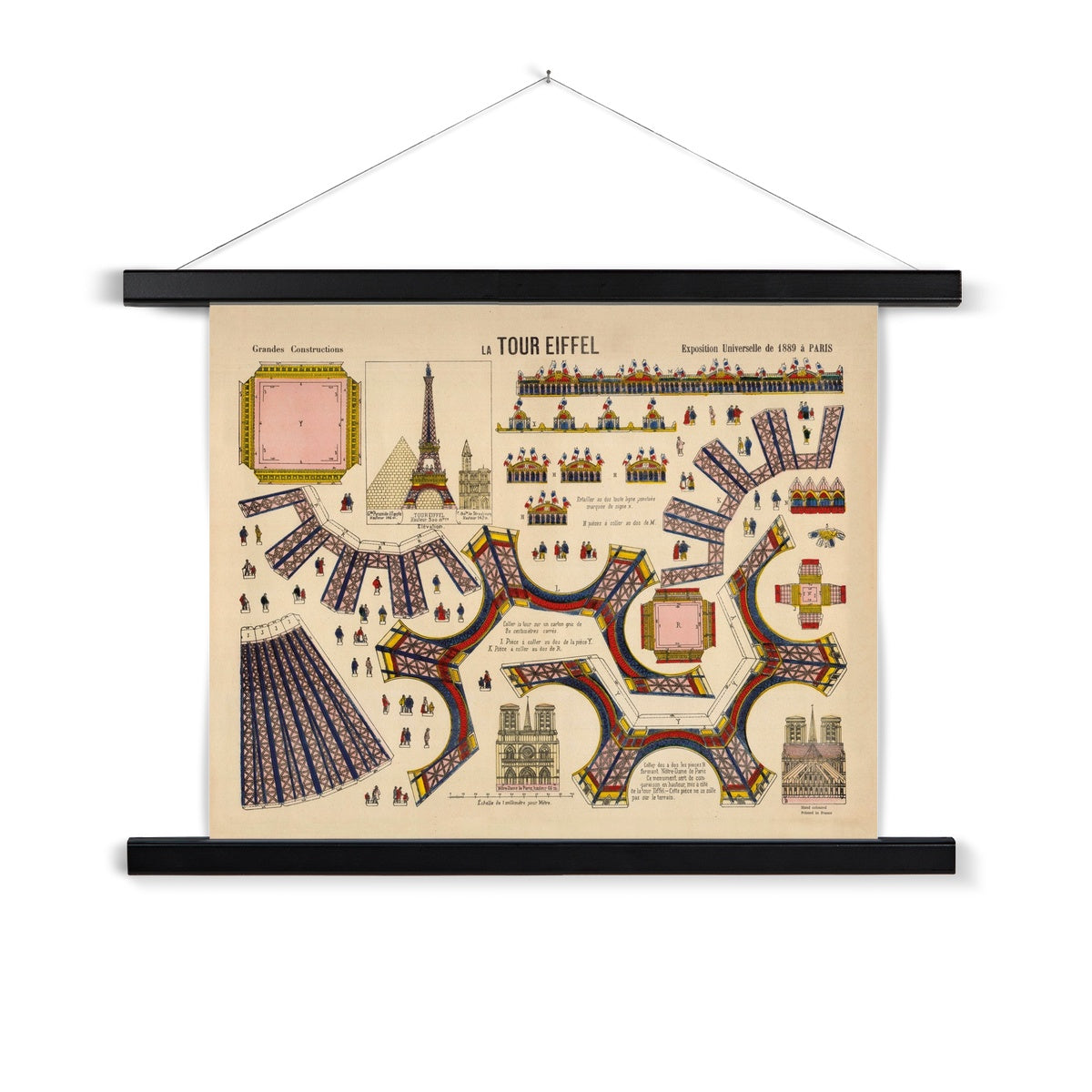 La Tour Eiffel Fine Art Print with Hanger