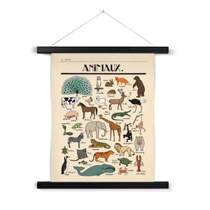 Les Animaux Fine Art Print with Hanger