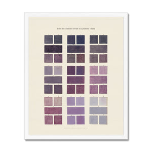 Watercolour Swatches - Purple Framed Fine Art Print