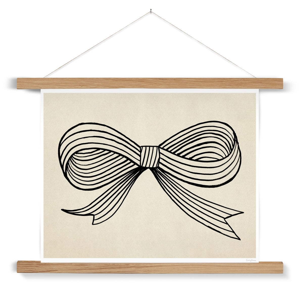 Ink Bow Fine Art Print with Hanger