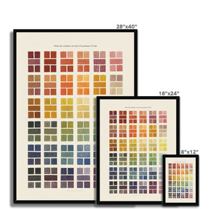 Watercolour Swatches Framed Fine Art Print