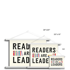 Readers Are Leaders Fine Art Print with Hanger