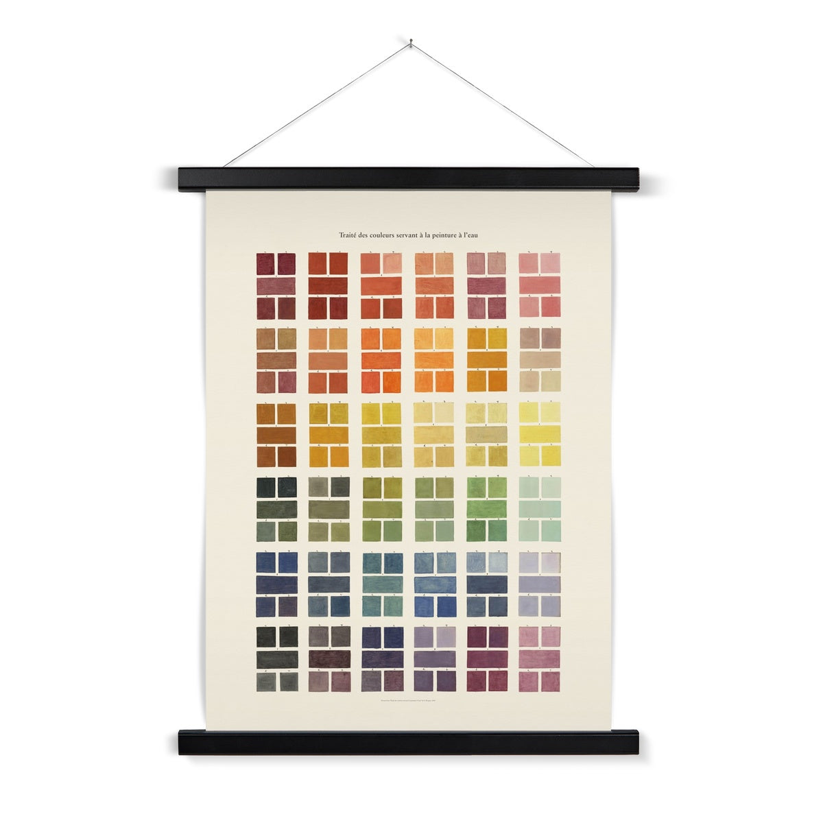 Watercolour Swatches Fine Art Print with Hanger