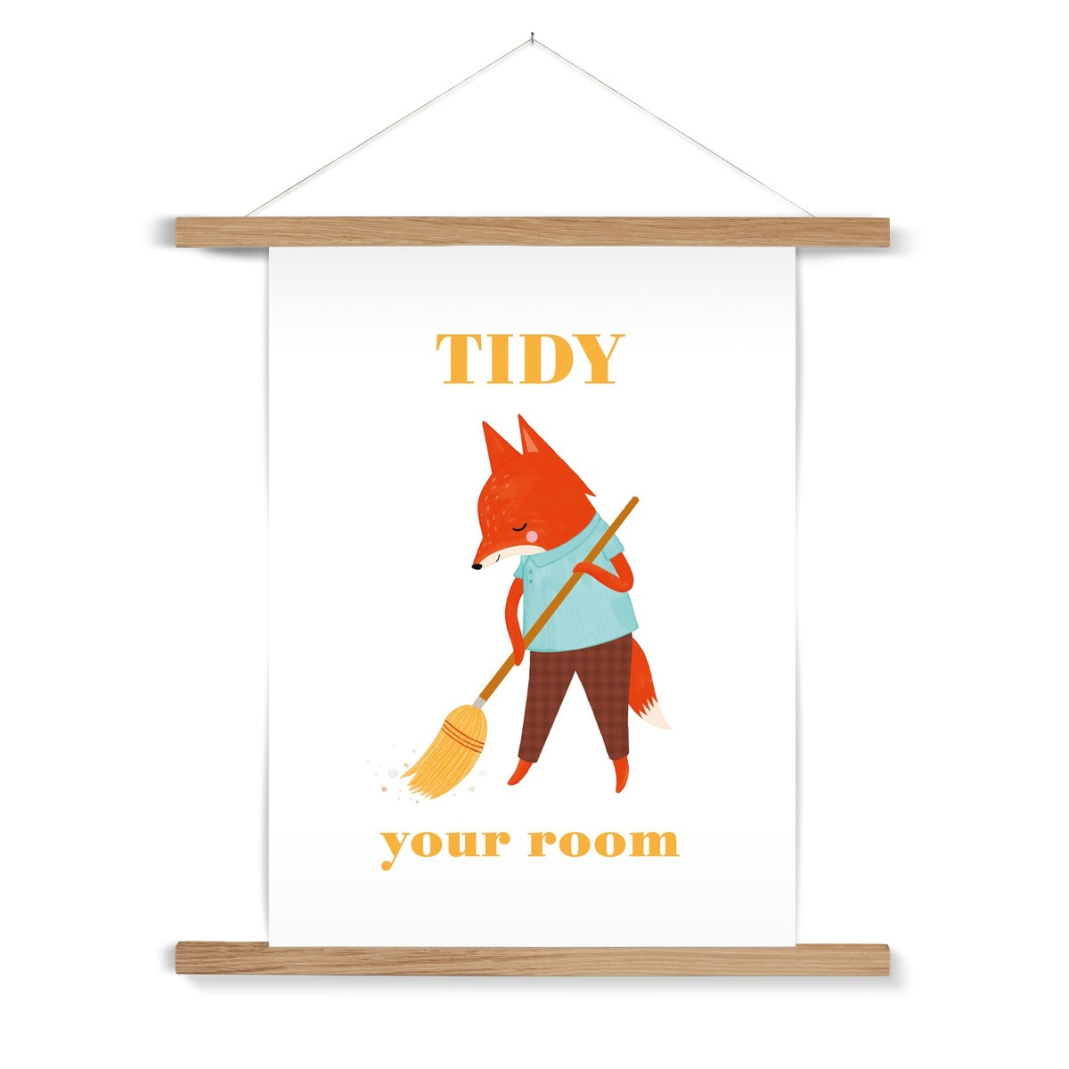 Tidy Your Room Fine Art Print with Hanger | Nora Aoyagi