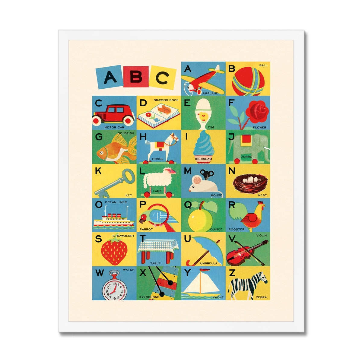 ABC Blocks Framed Fine Art Print