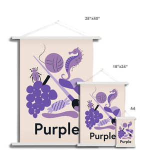 Favourite Colour Purple Fine Art Print with Hanger