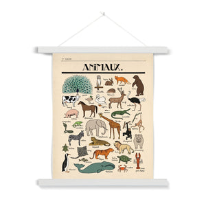 Les Animaux Fine Art Print with Hanger