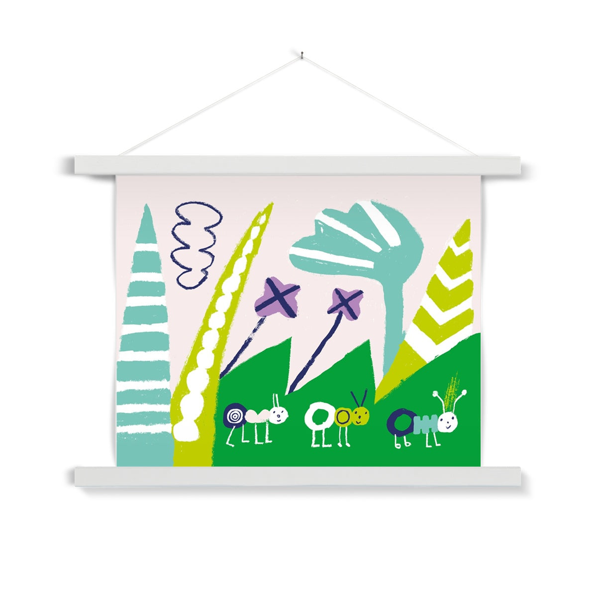 Ants Marching Fine Art Print with Hanger | Cara Rooney