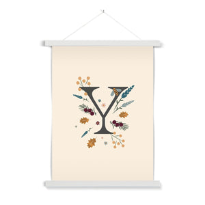 Initial Letter 'Y' Woodlands Fine Art Print with Hanger