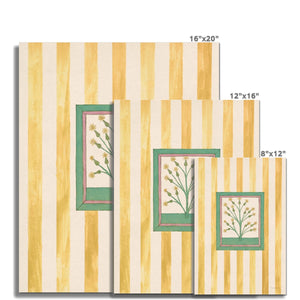 Book of Herbs Yellow Stripe Fine Art Print