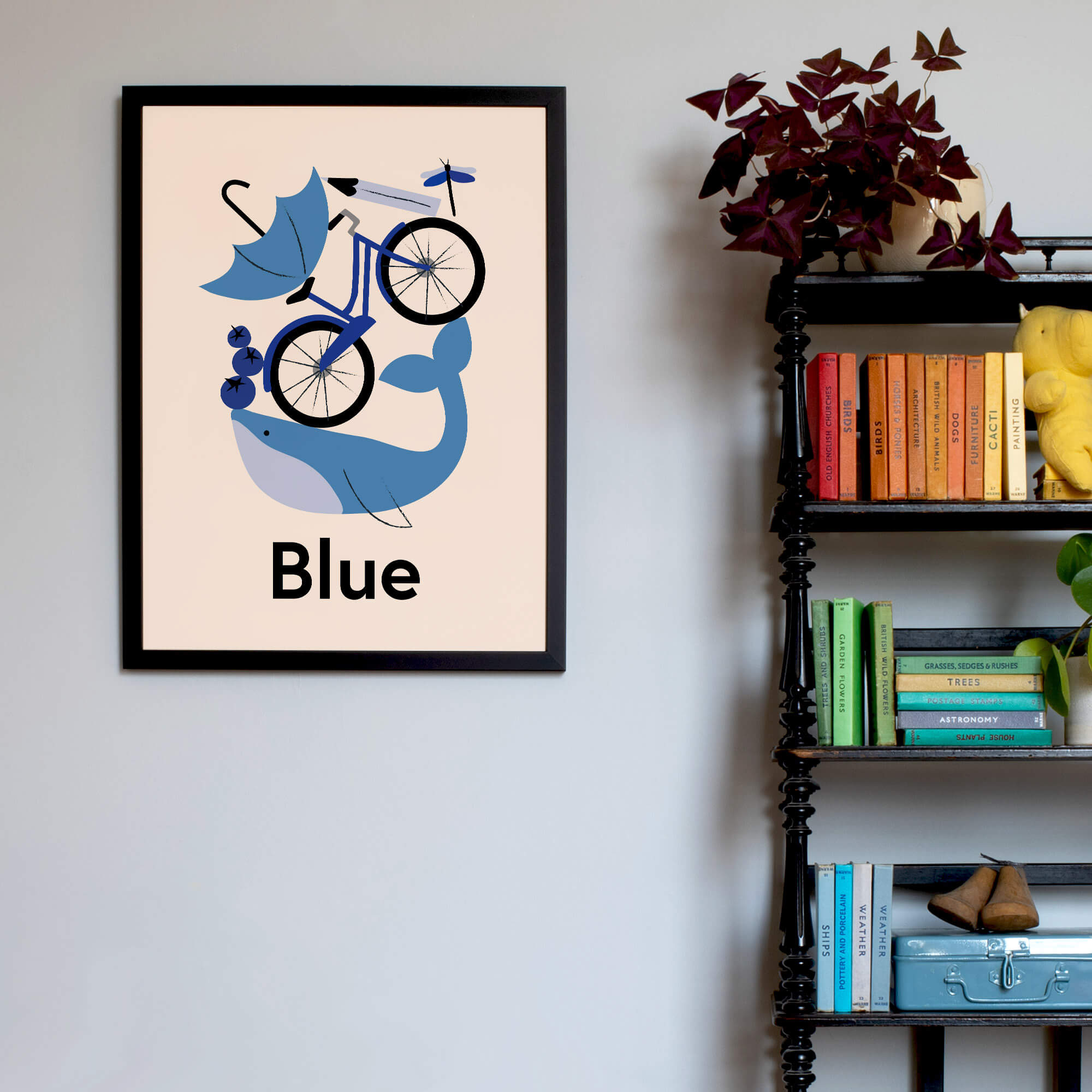 Favourite Colour Blue Framed Fine Art Print
