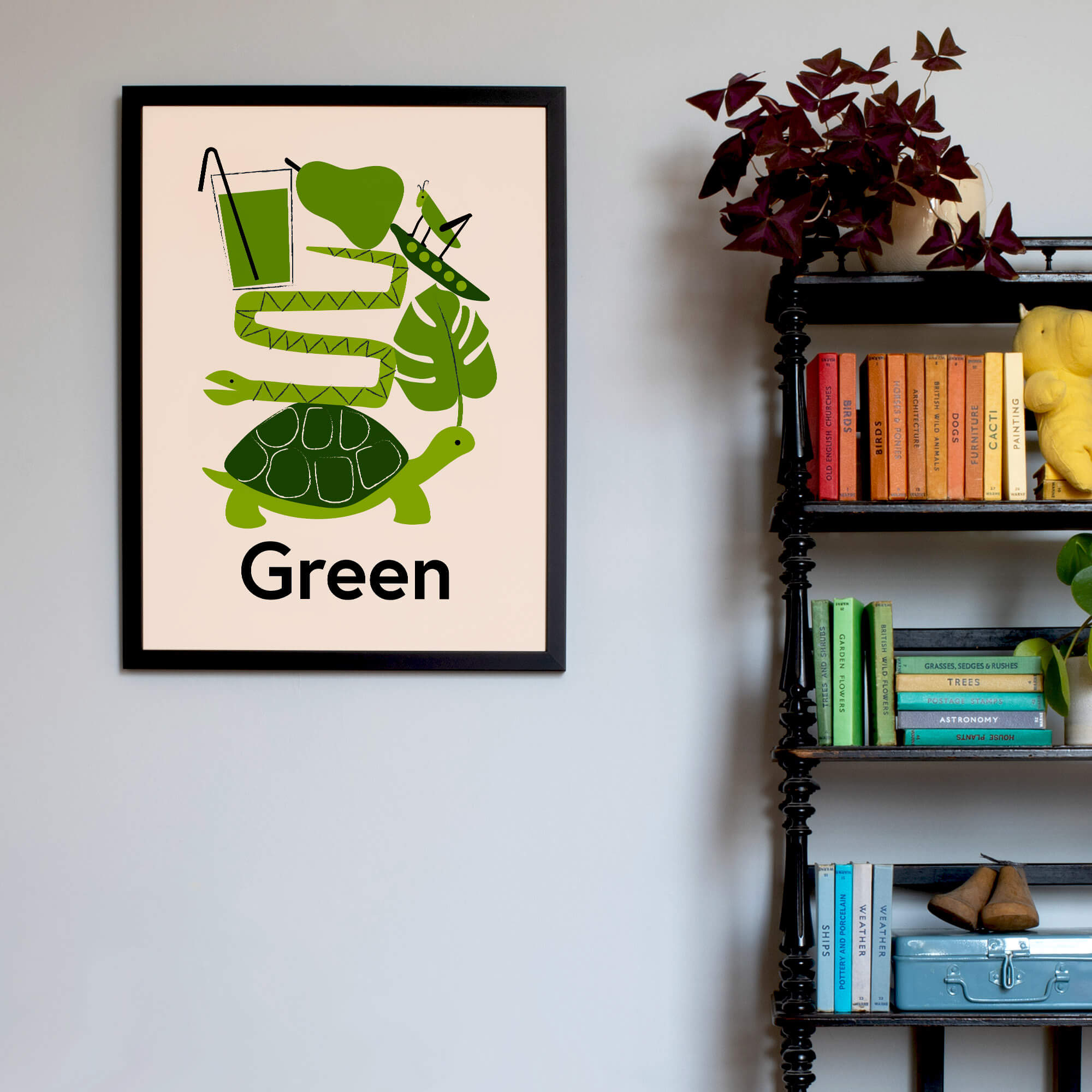Favourite Colour Green Framed Fine Art Print