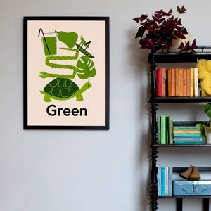 Favourite Colour Green Fine Art Print with Hanger