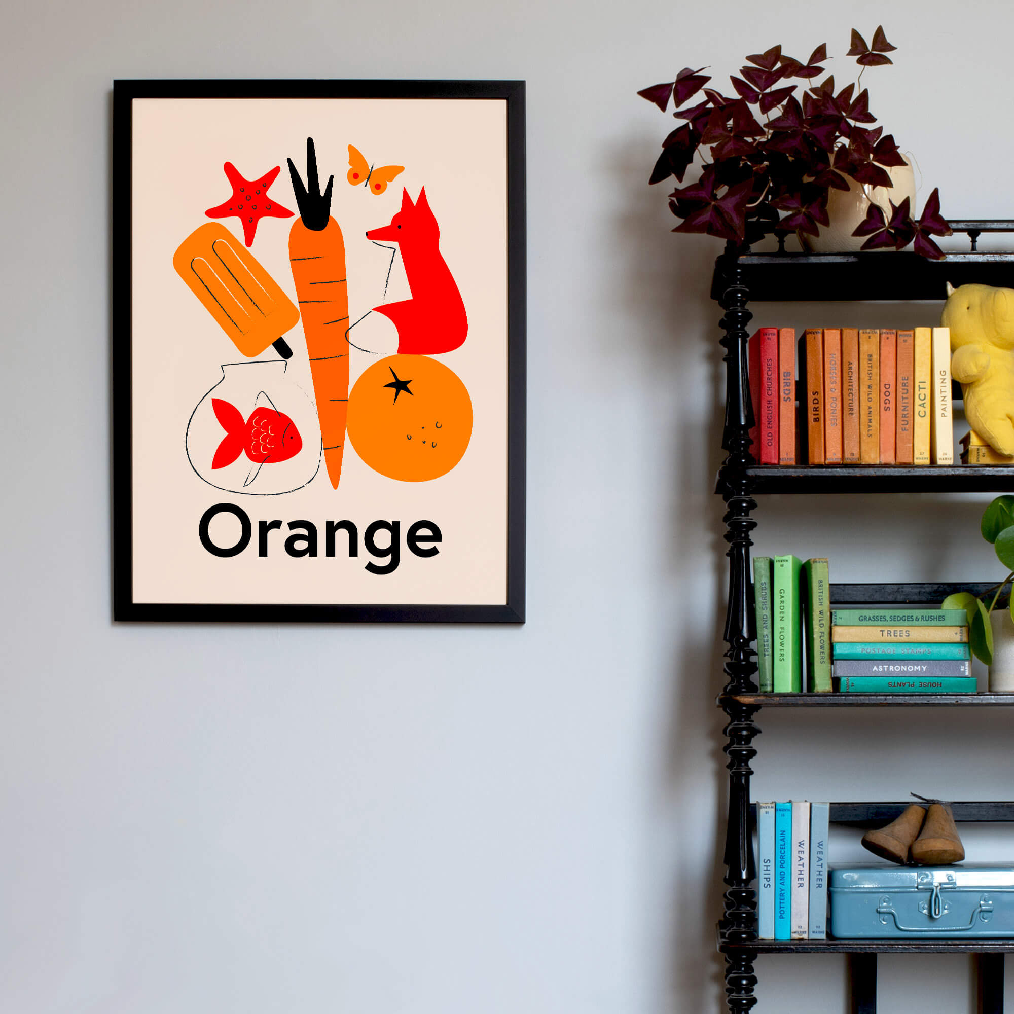 Favourite Colour Orange Framed Fine Art Print