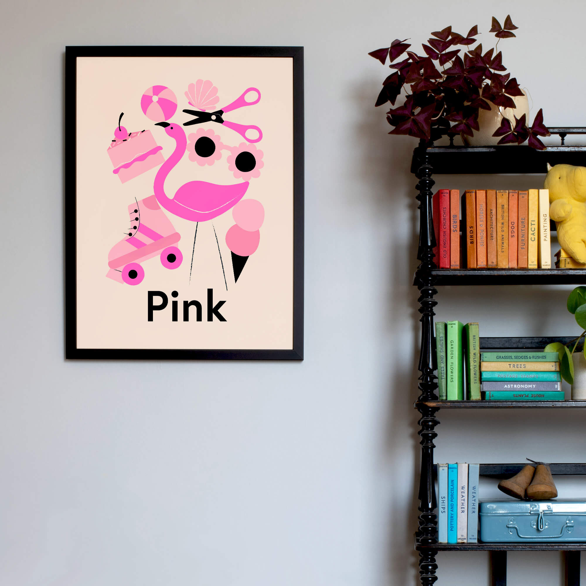 Favourite Colour Pink Framed Fine Art Print
