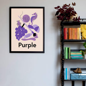 Favourite Colour Purple Framed Fine Art Print