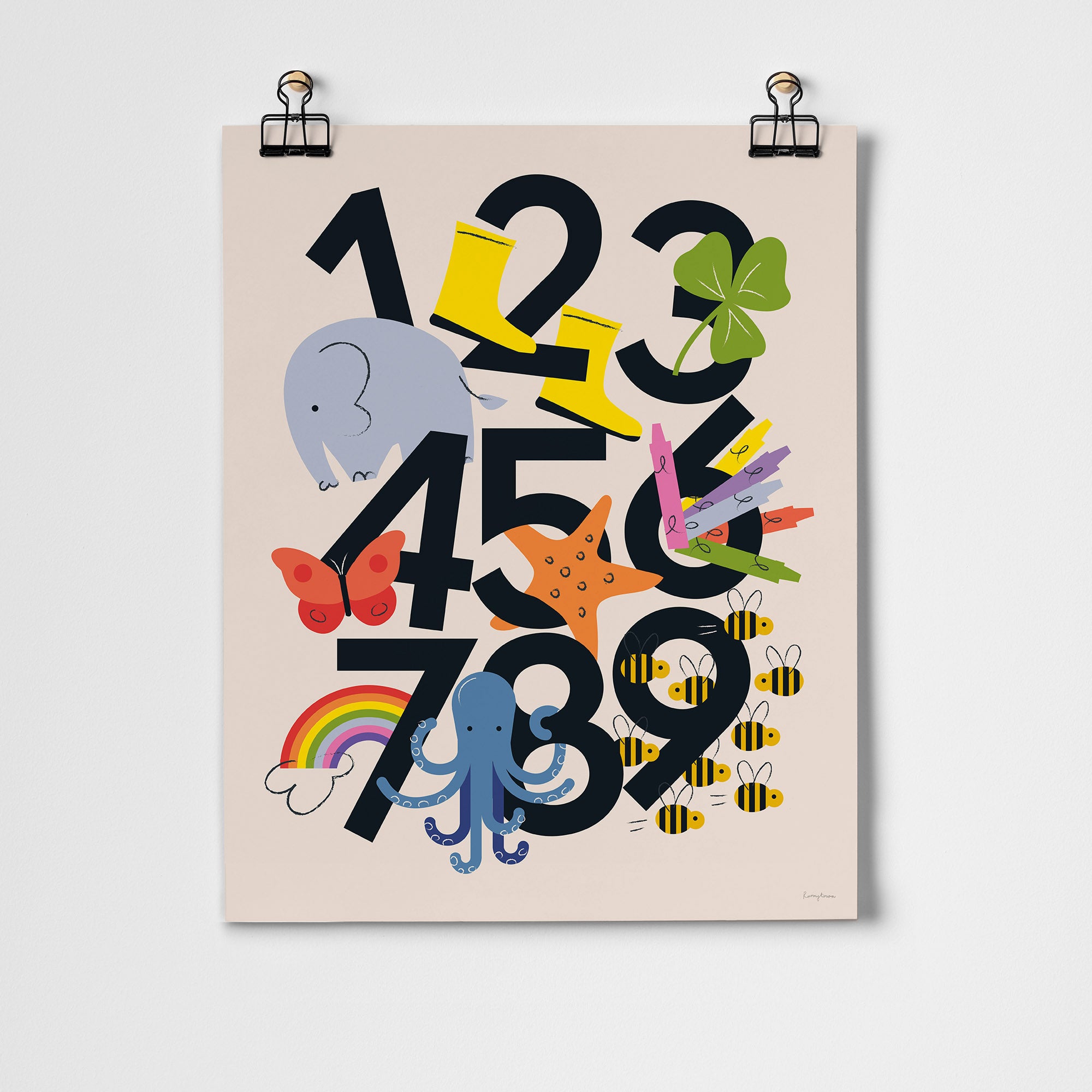 Favourite Things Numbers Fine Art Print