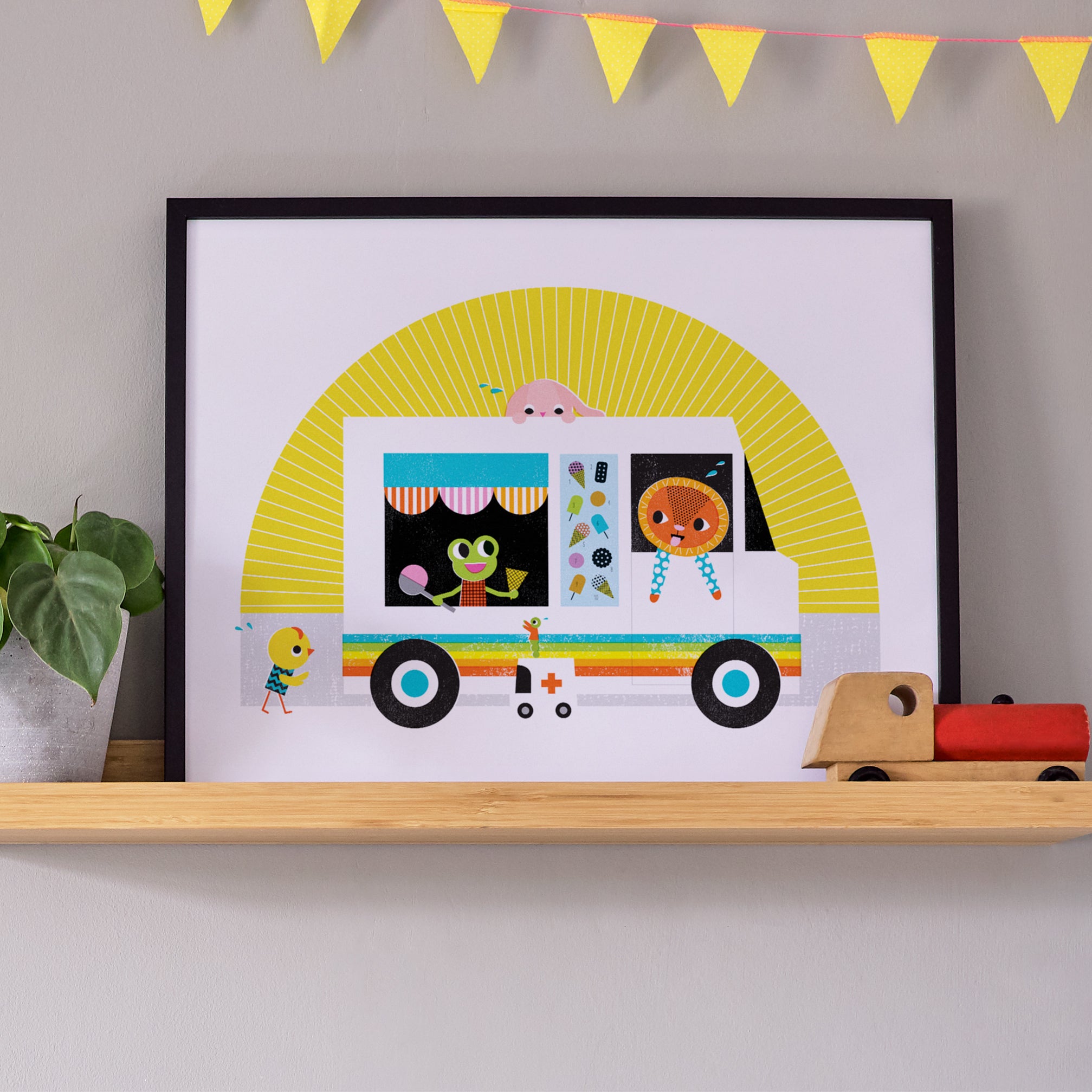 Ice Cream Truck Fine Art Print with Hanger | Sara Gillingham