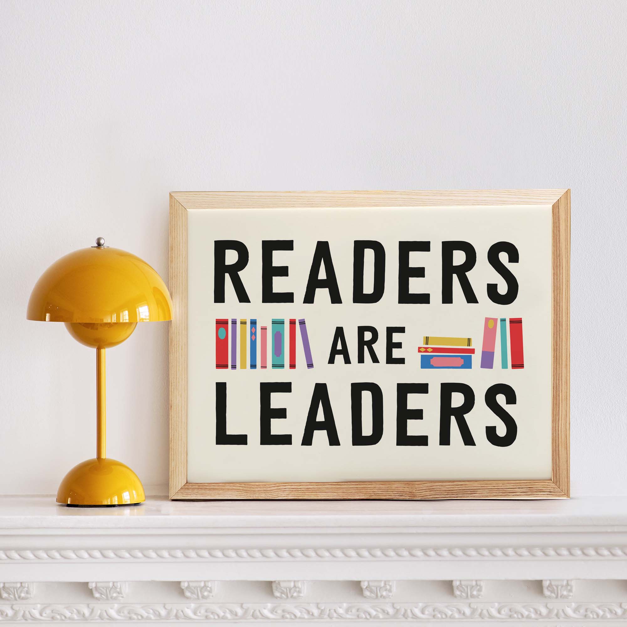 Readers Are Leaders Fine Art Print with Hanger