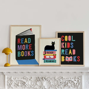 Read More Books Fine Art Print with Hanger