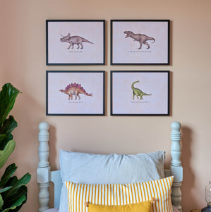 Vintage Tyrannosaurus-Rex Fine Art Print with Hanger