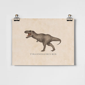 Vintage Tyrannosaurus-Rex Fine Art Print