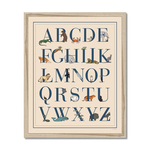 Animal Alphabet Framed Fine Art Print