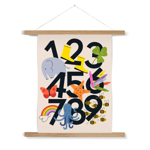 Favourite Things Numbers Fine Art Print with Hanger