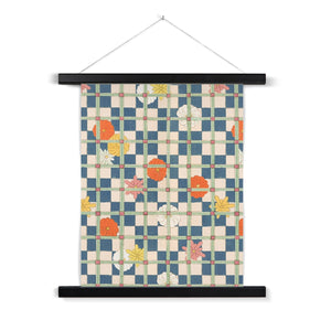 Kimono Pattern Checkerboard Fine Art Print with Hanger