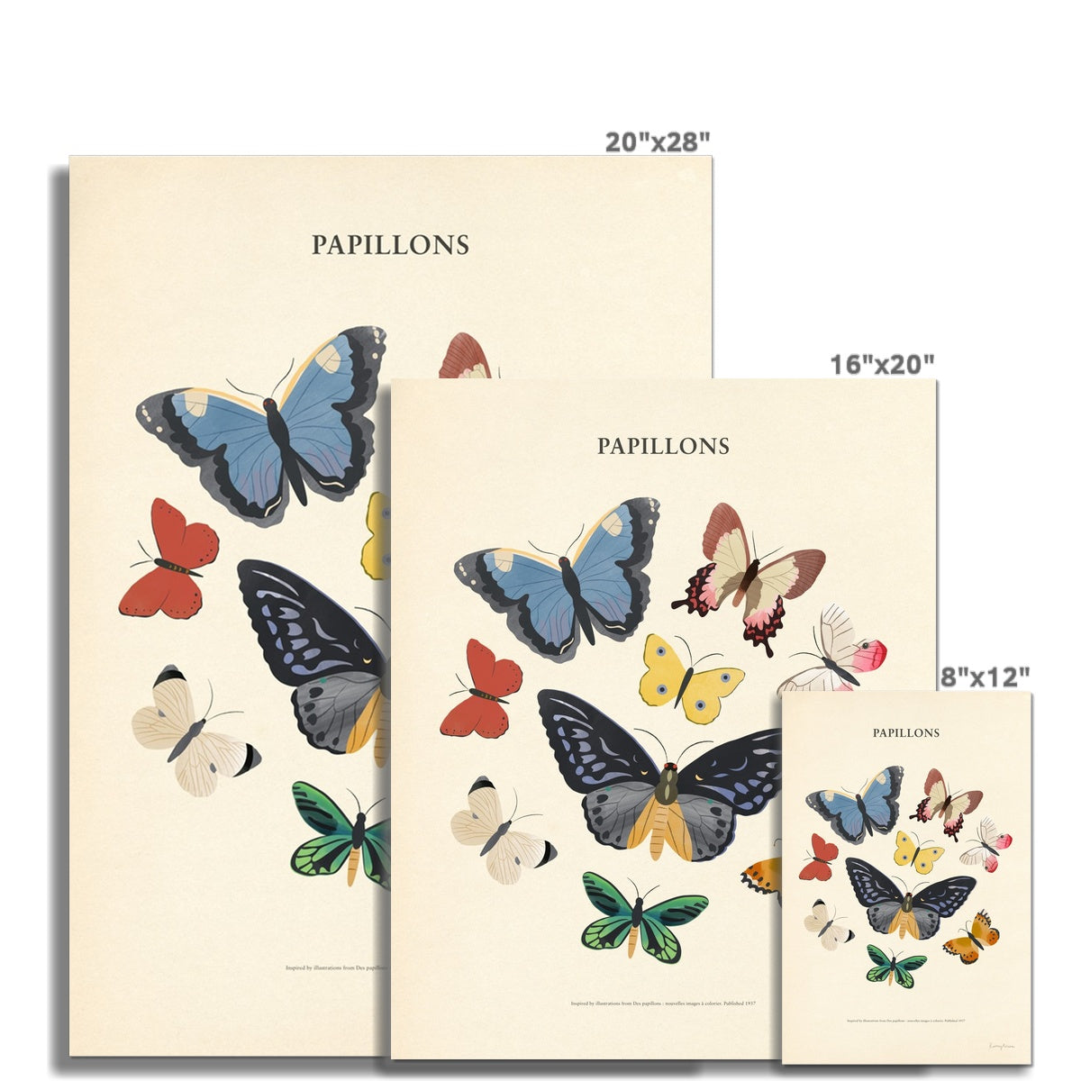 Papillons Fine Art Print