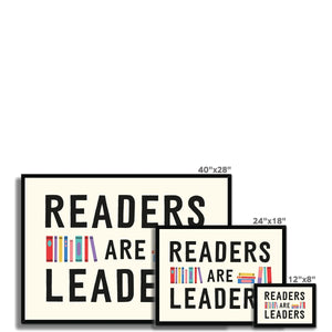Readers Are Leaders Framed Fine Art Print