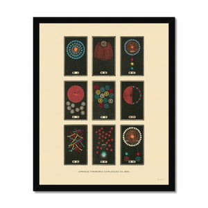 Japanese Fireworks Framed Fine Art Print