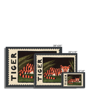 Tiger Vintage Postage Stamp Fine Art Print