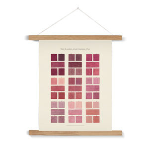 Watercolour Swatches - Pink Fine Art Print with Hanger