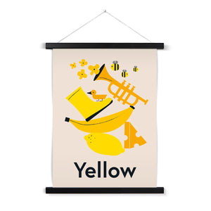 Favourite Colour Yellow Fine Art Print with Hanger