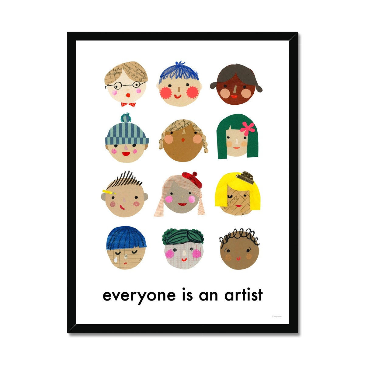 Everyone Is An Artist Framed Fine Art Print