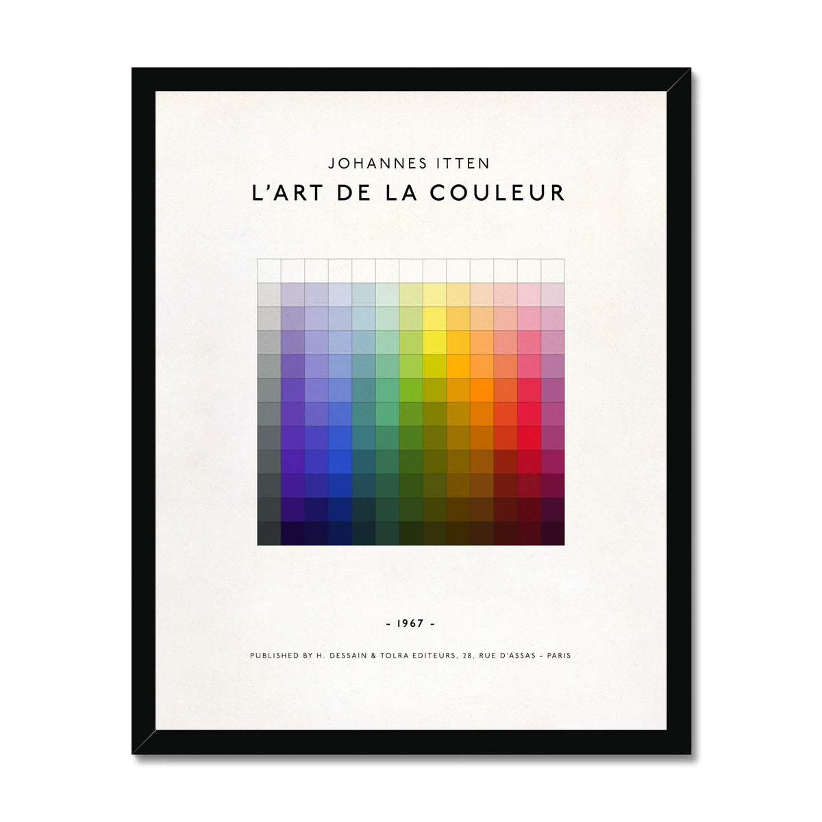L'Art De La Couleur Framed Fine Art Print