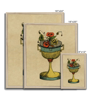 Tarot Card Cups Framed Fine Art Print