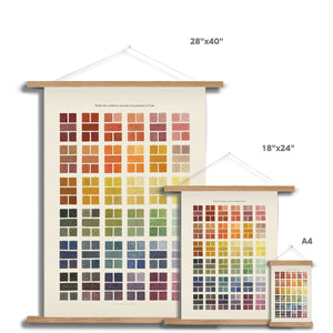 Watercolour Swatches Fine Art Print with Hanger