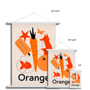 Favourite Colour Orange Fine Art Print with Hanger