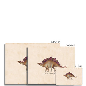 Vintage Stegosaurus Fine Art Print