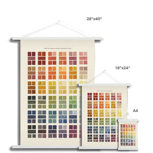 Watercolour Swatches Fine Art Print with Hanger