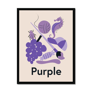 Favourite Colour Purple Framed Fine Art Print