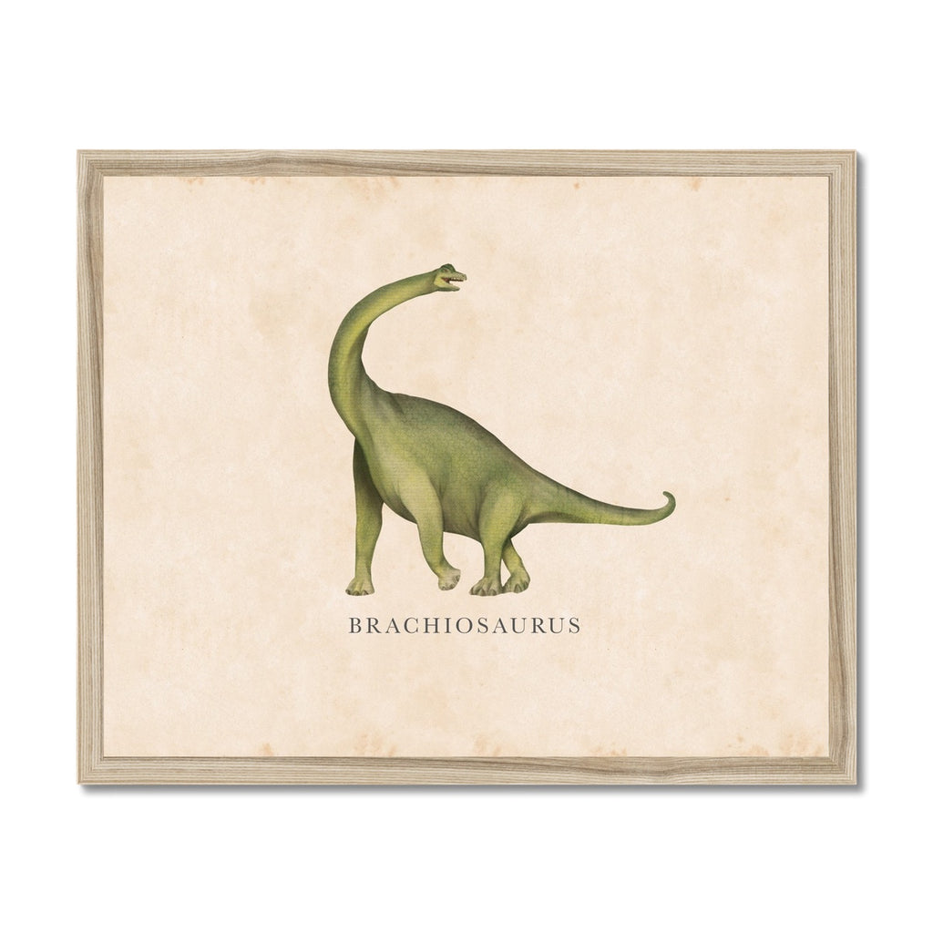 Vintage Brachiosaurus Framed Fine Art Print – Roomytown